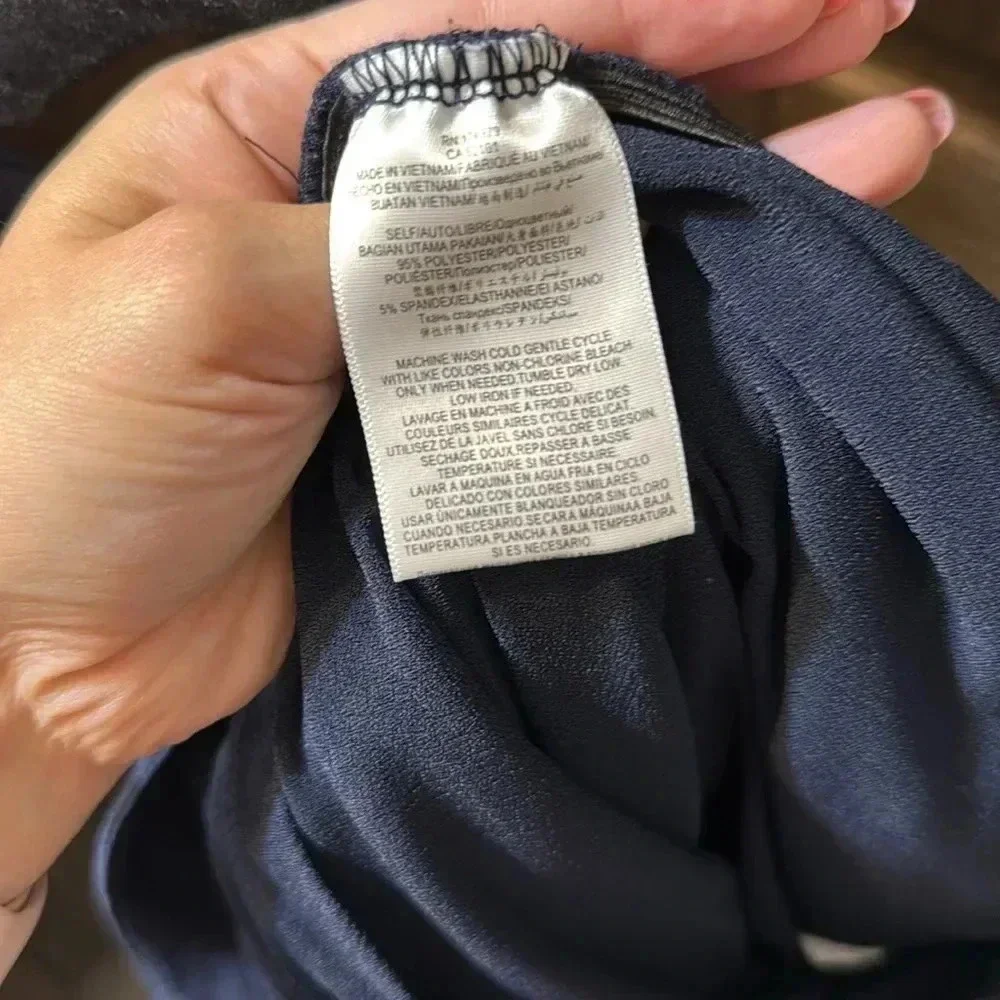 BCBGeneration beautiful and classic navy blue romper, XS. EUC.